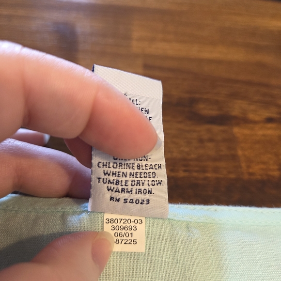 Y2k Vintage Gap 100% Lien boho 3/4 length top with embroidered Details size wome - Picture 4 of 8